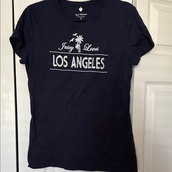 Juicy Couture Tops - Juicy Couture Blue Fitted Short Sleeve Tee